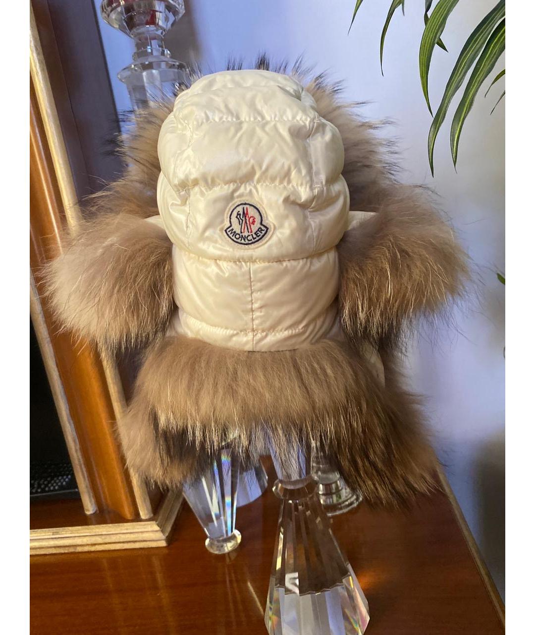 MONCLER Белая шапка, фото 2