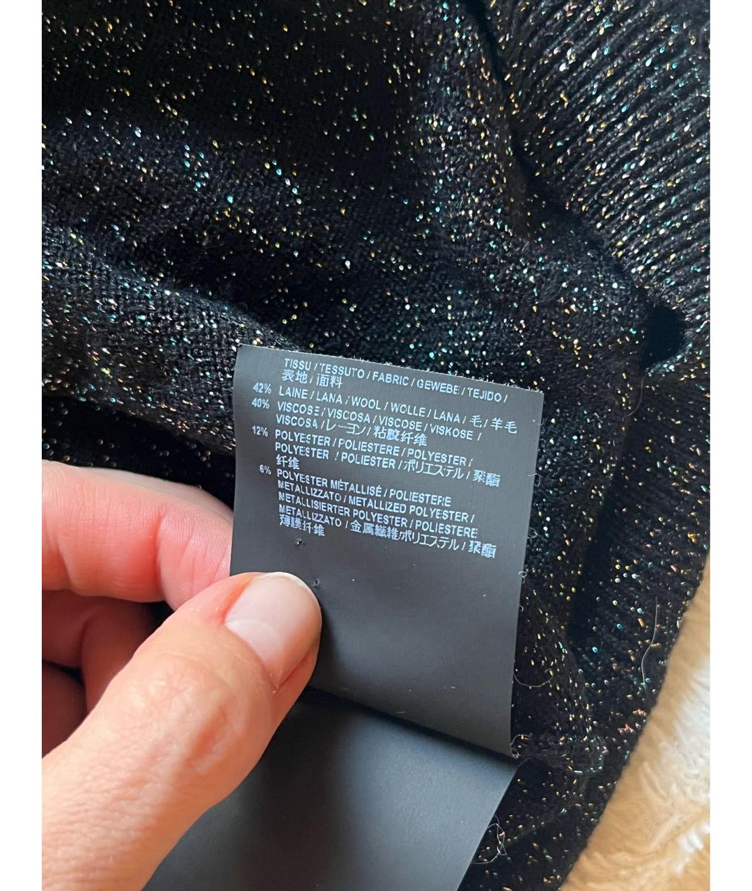 SAINT LAURENT Черная шерстяная водолазка, фото 4