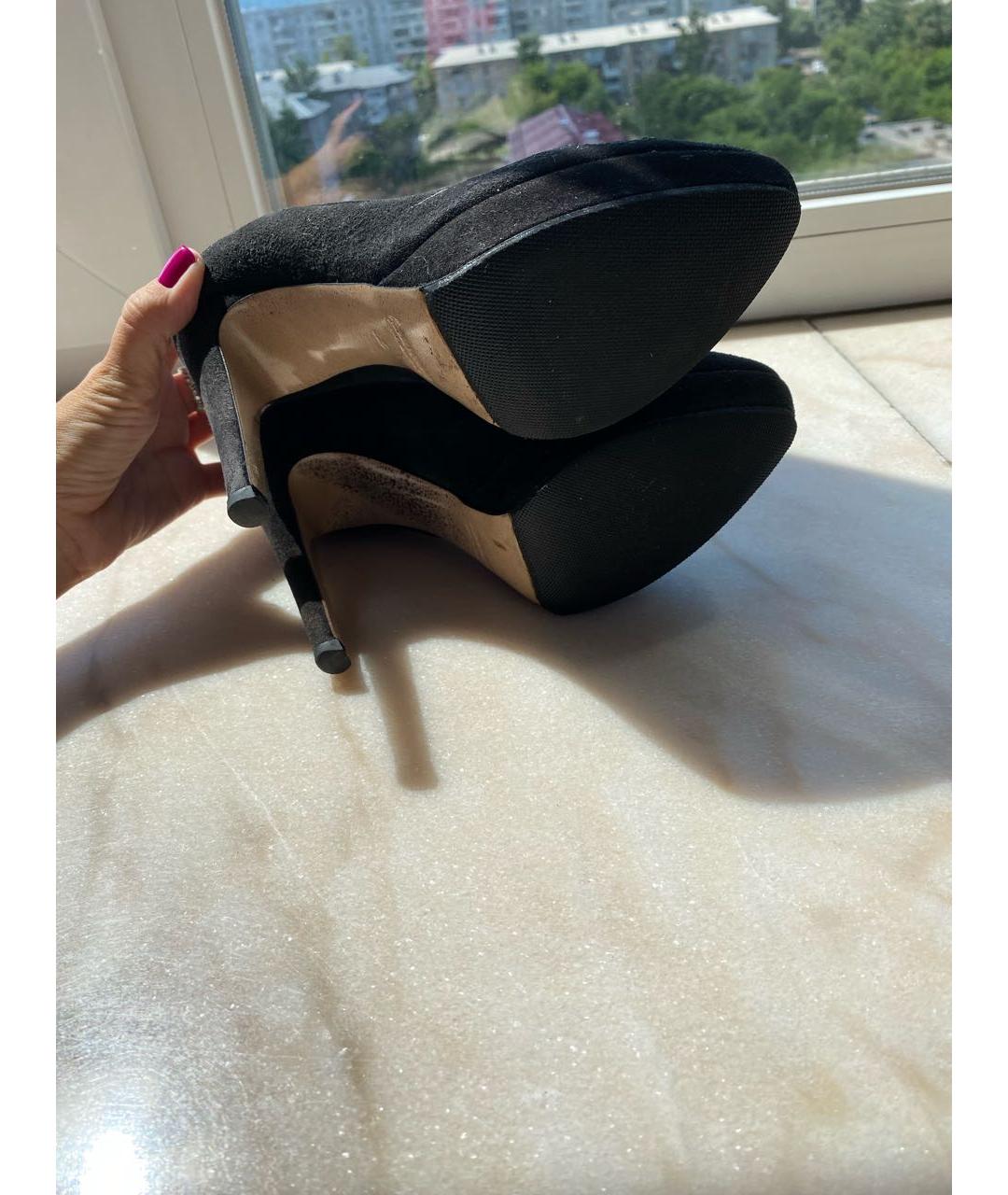 MIU MIU Черные замшевые туфли, фото 4