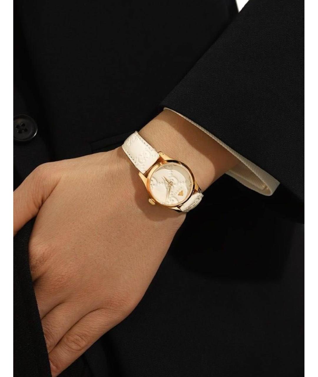 GUCCI Бежевые часы, фото 3