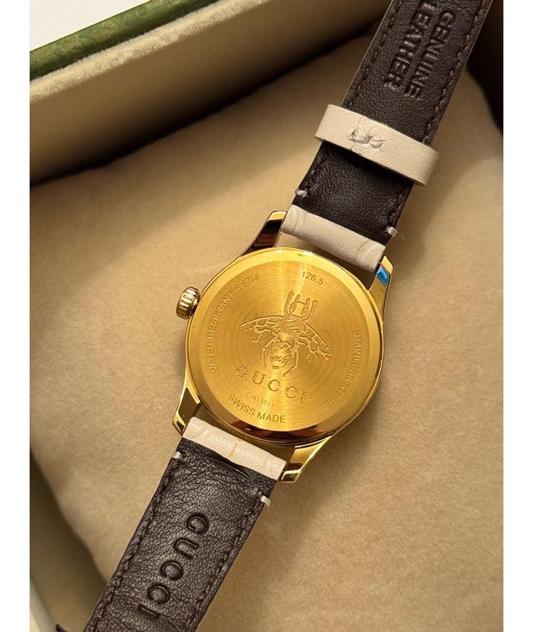 GUCCI Бежевые часы, фото 6