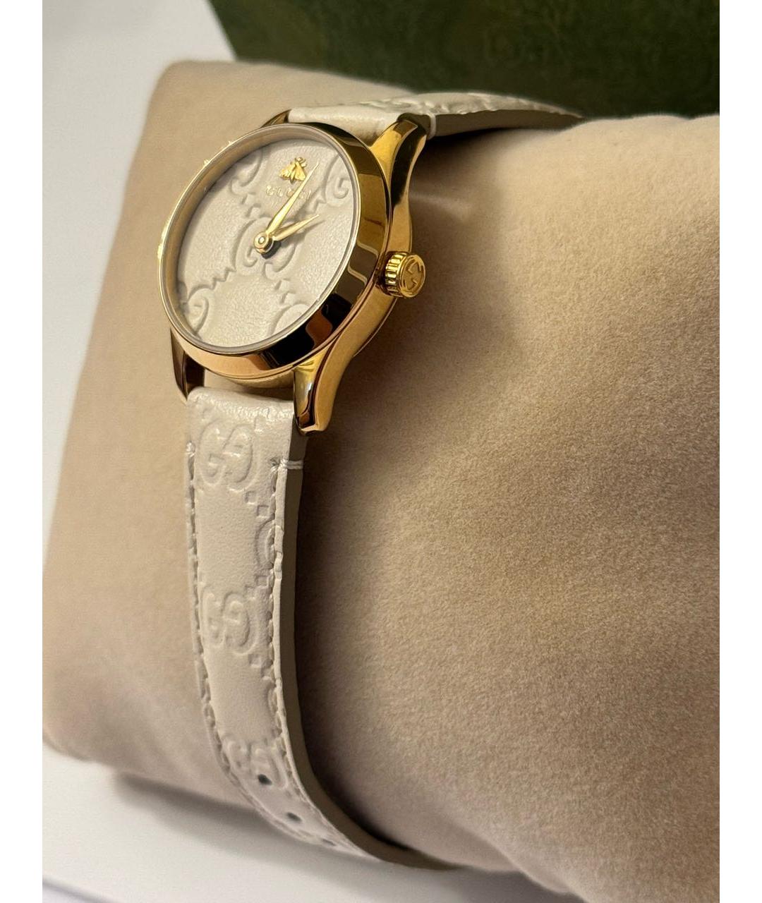 GUCCI Бежевые часы, фото 5