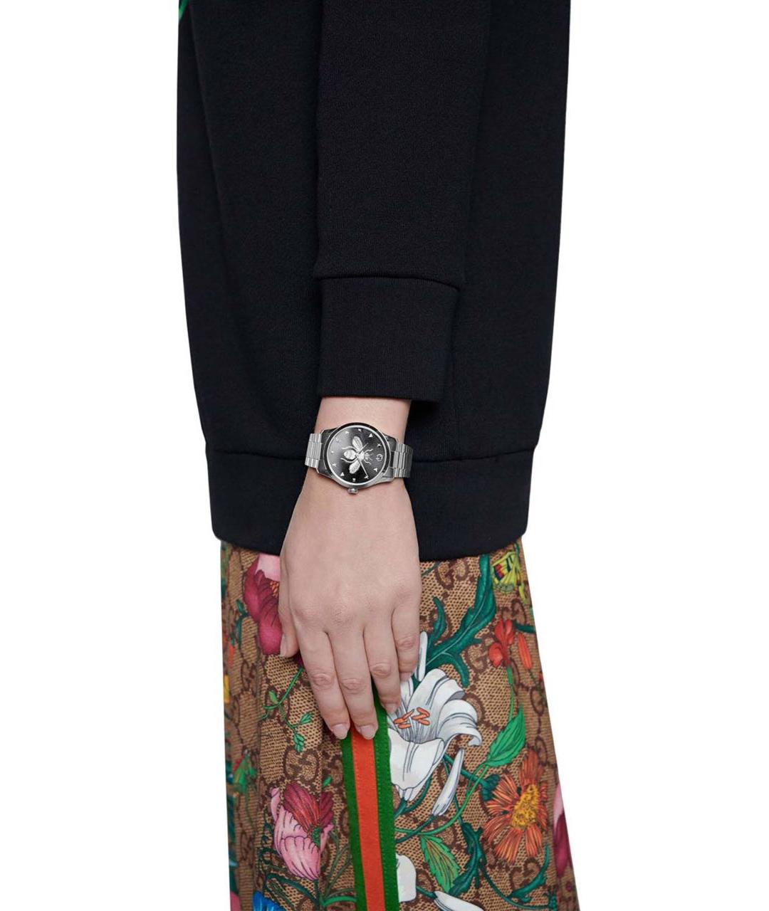 GUCCI Серебряные часы, фото 3