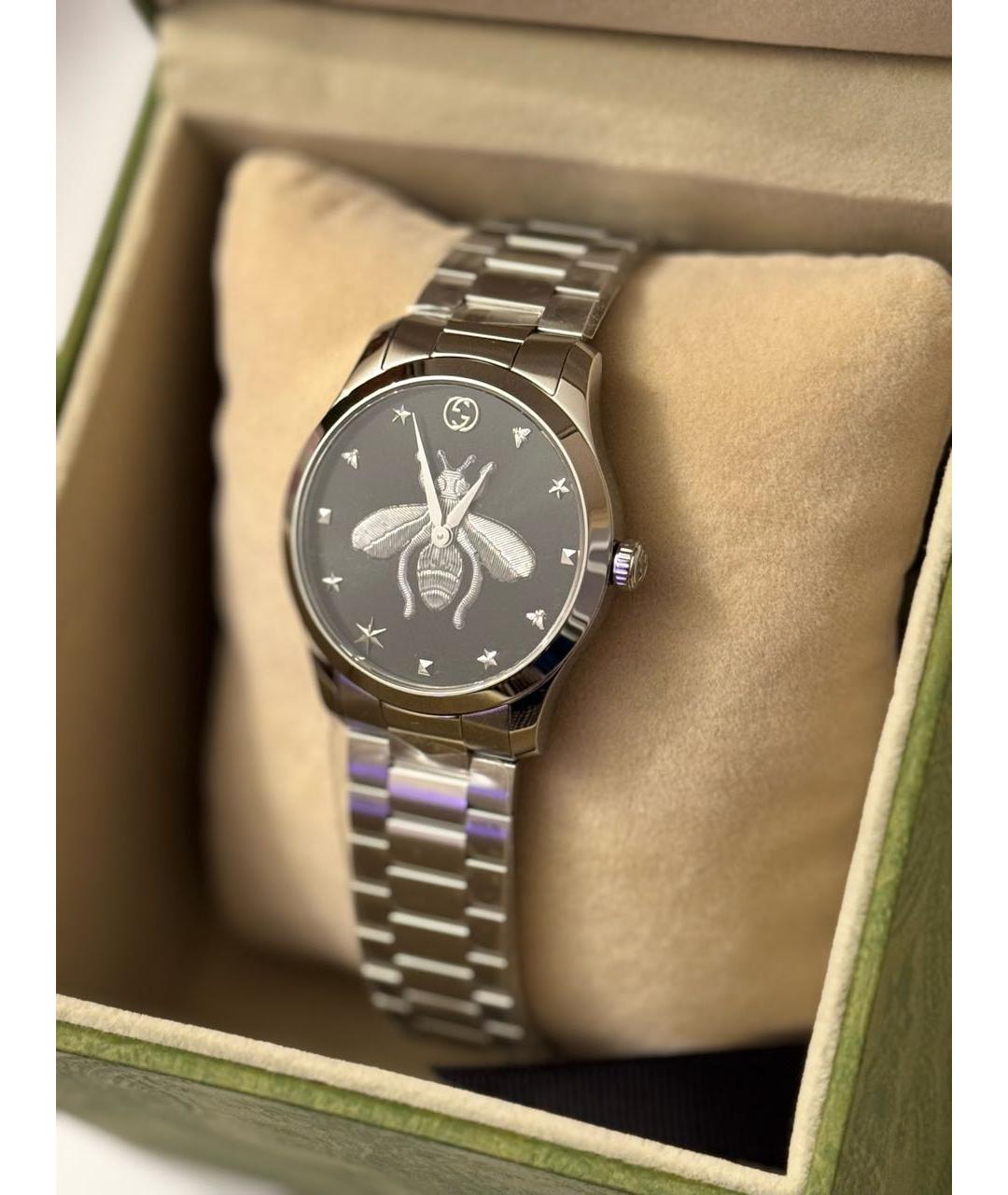 GUCCI Серебряные часы, фото 5