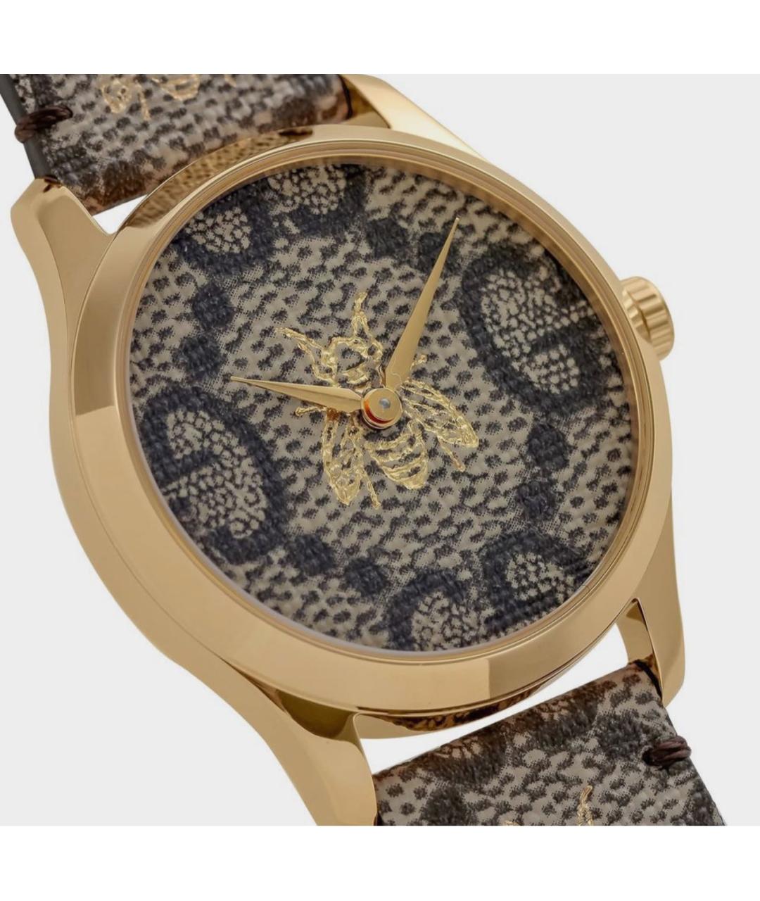 GUCCI Коричневые часы, фото 2