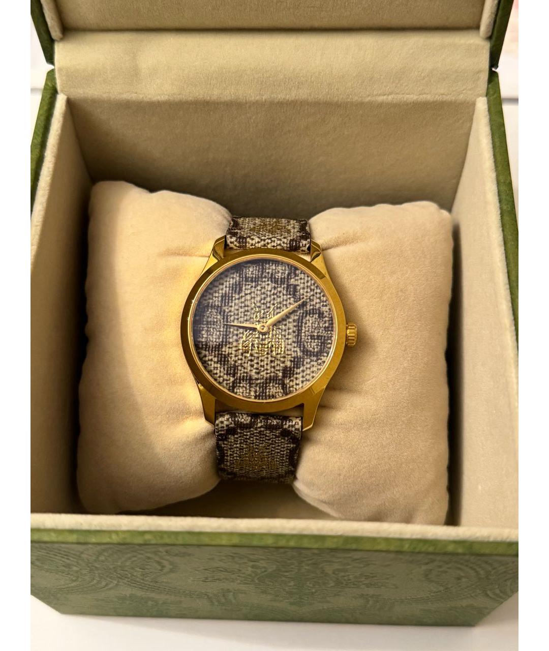 GUCCI Коричневые часы, фото 4
