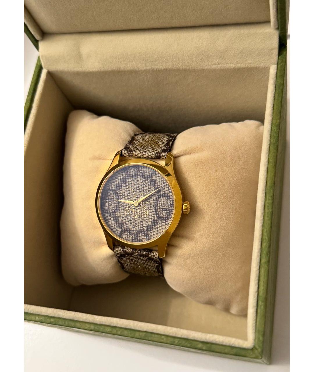 GUCCI Коричневые часы, фото 5