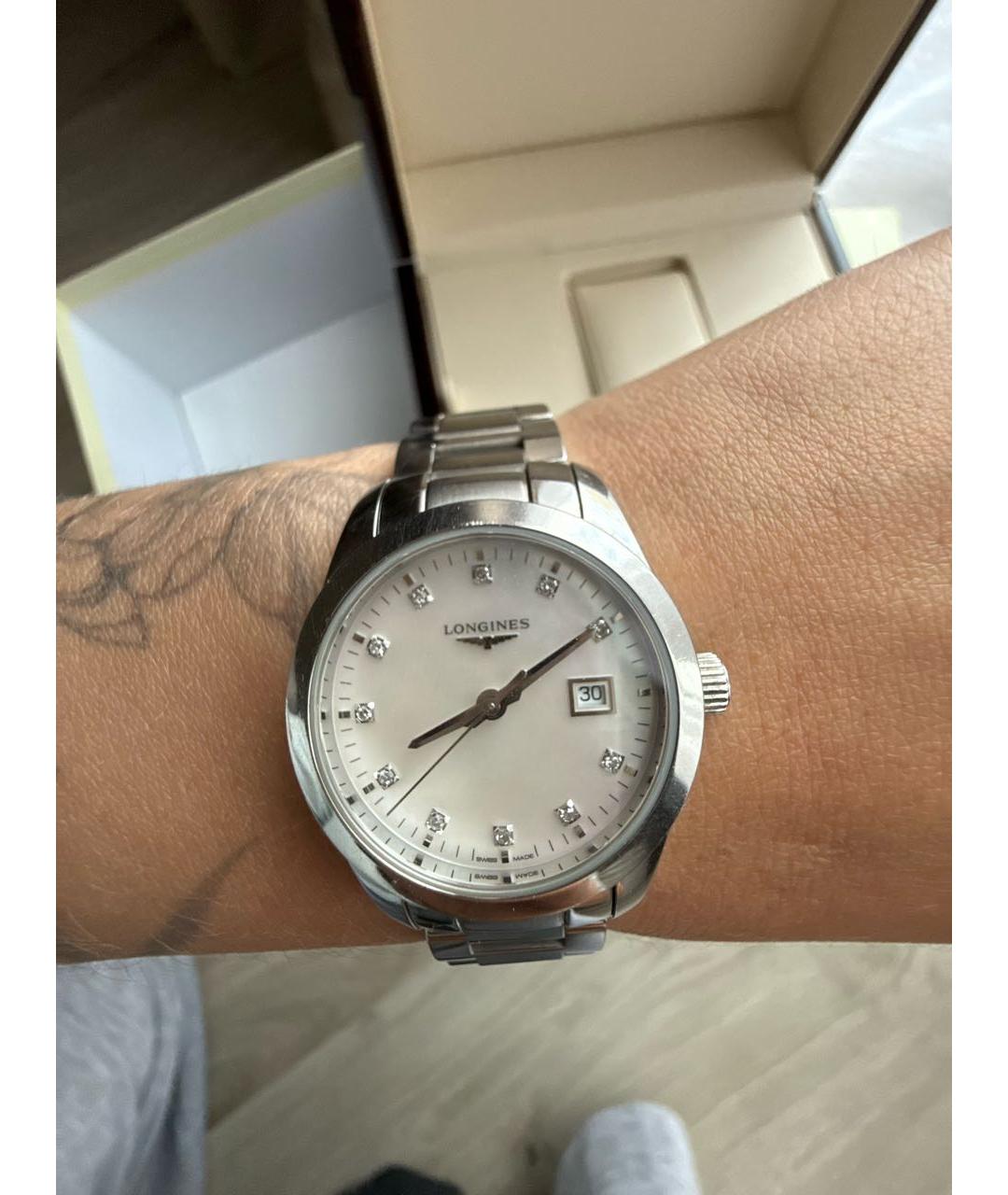 LONGINES Серебряные часы, фото 7