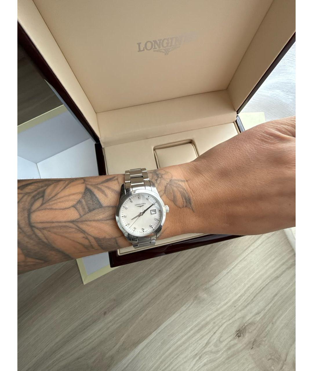 LONGINES Серебряные часы, фото 6