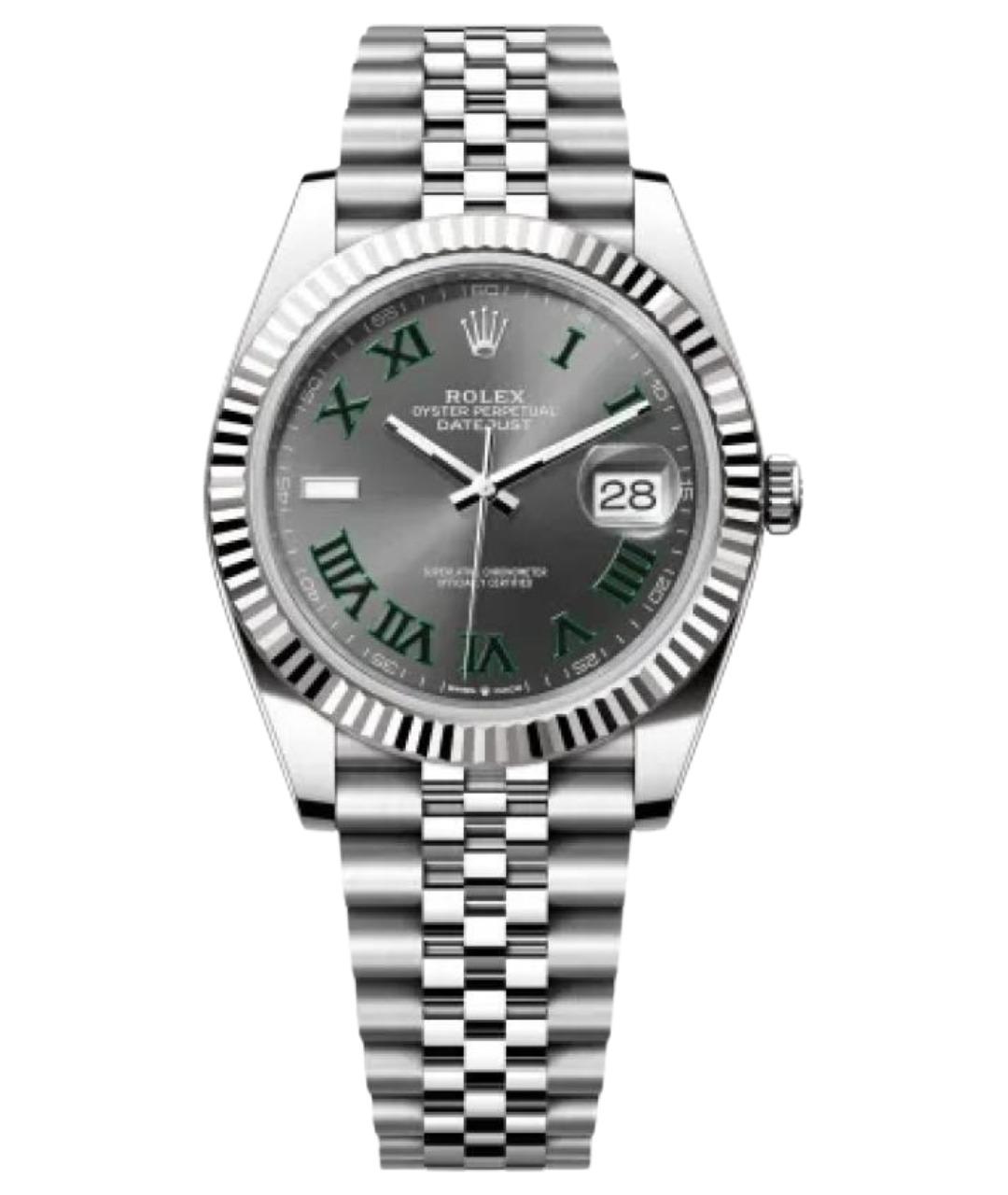 ROLEX Серебряные часы из белого золота, фото 1