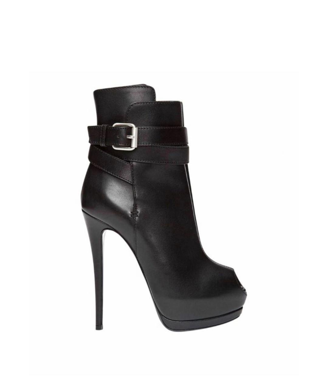 GIUSEPPE ZANOTTI DESIGN Черные кожаные ботильоны, фото 6