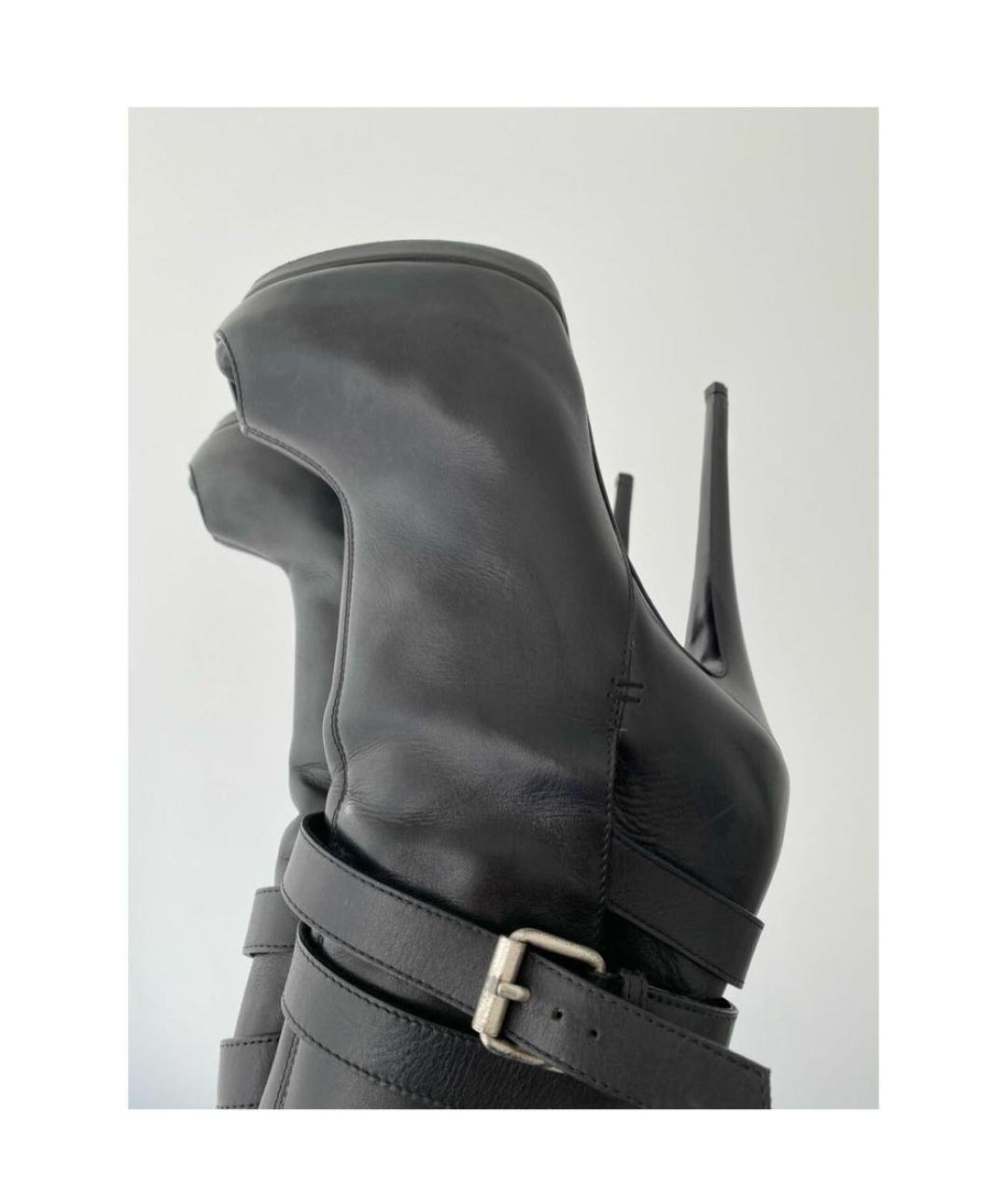 GIUSEPPE ZANOTTI DESIGN Черные кожаные ботильоны, фото 3