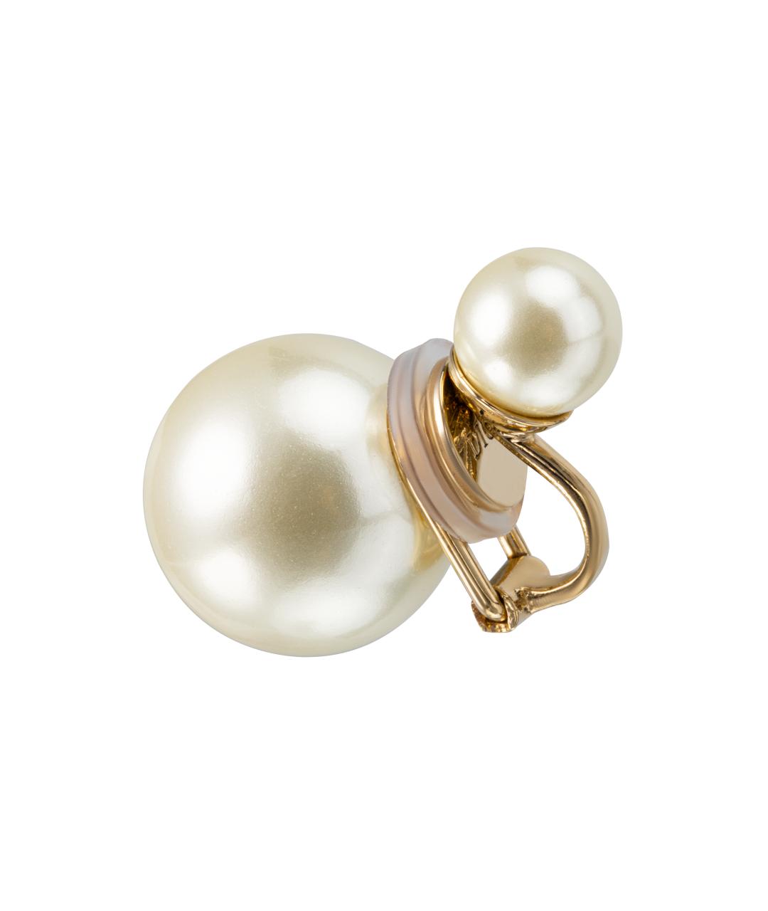 CHRISTIAN DIOR Золотые позолоченные серьги, фото 3