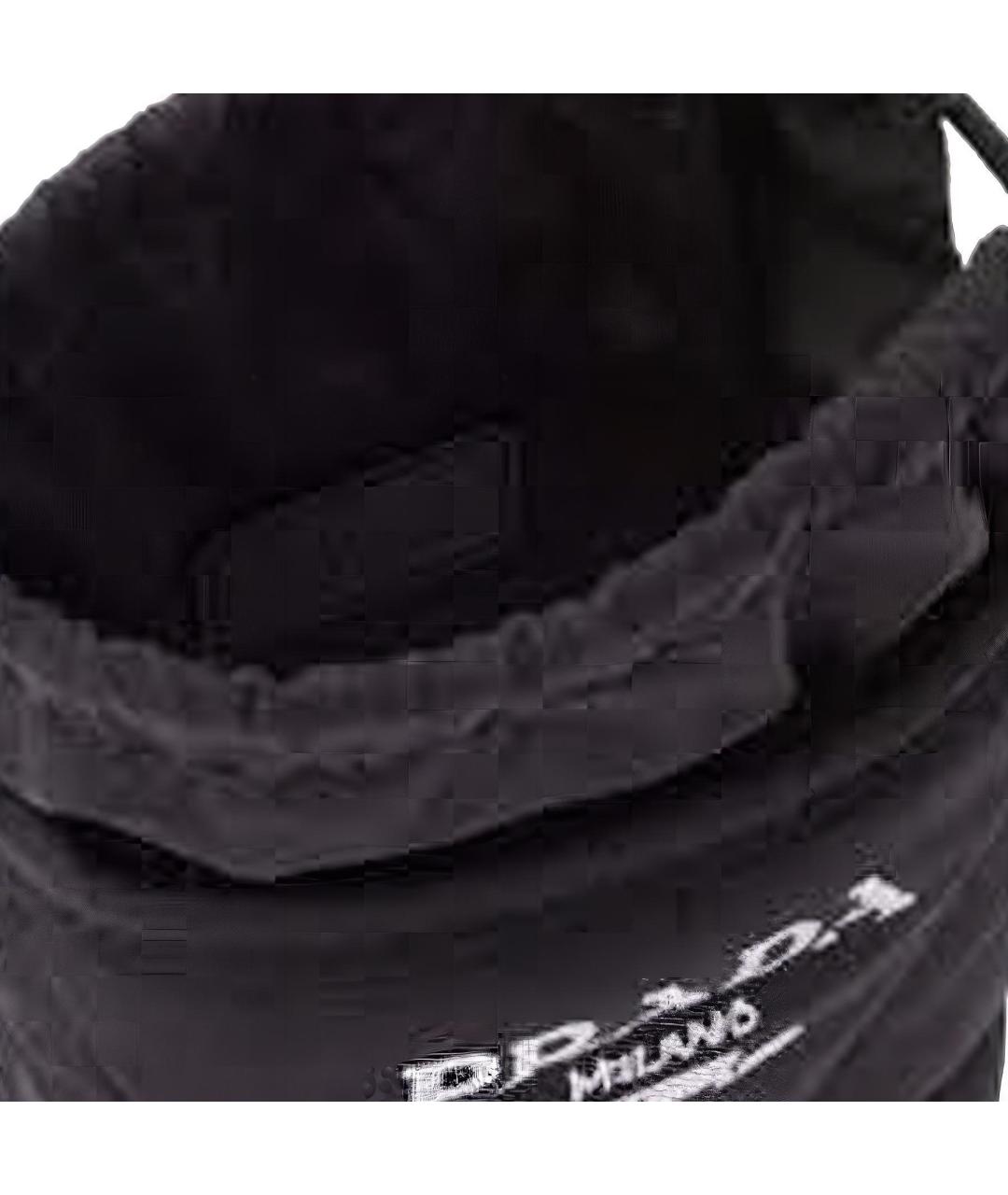 PRADA Черная тканевая сумка на плечо, фото 3