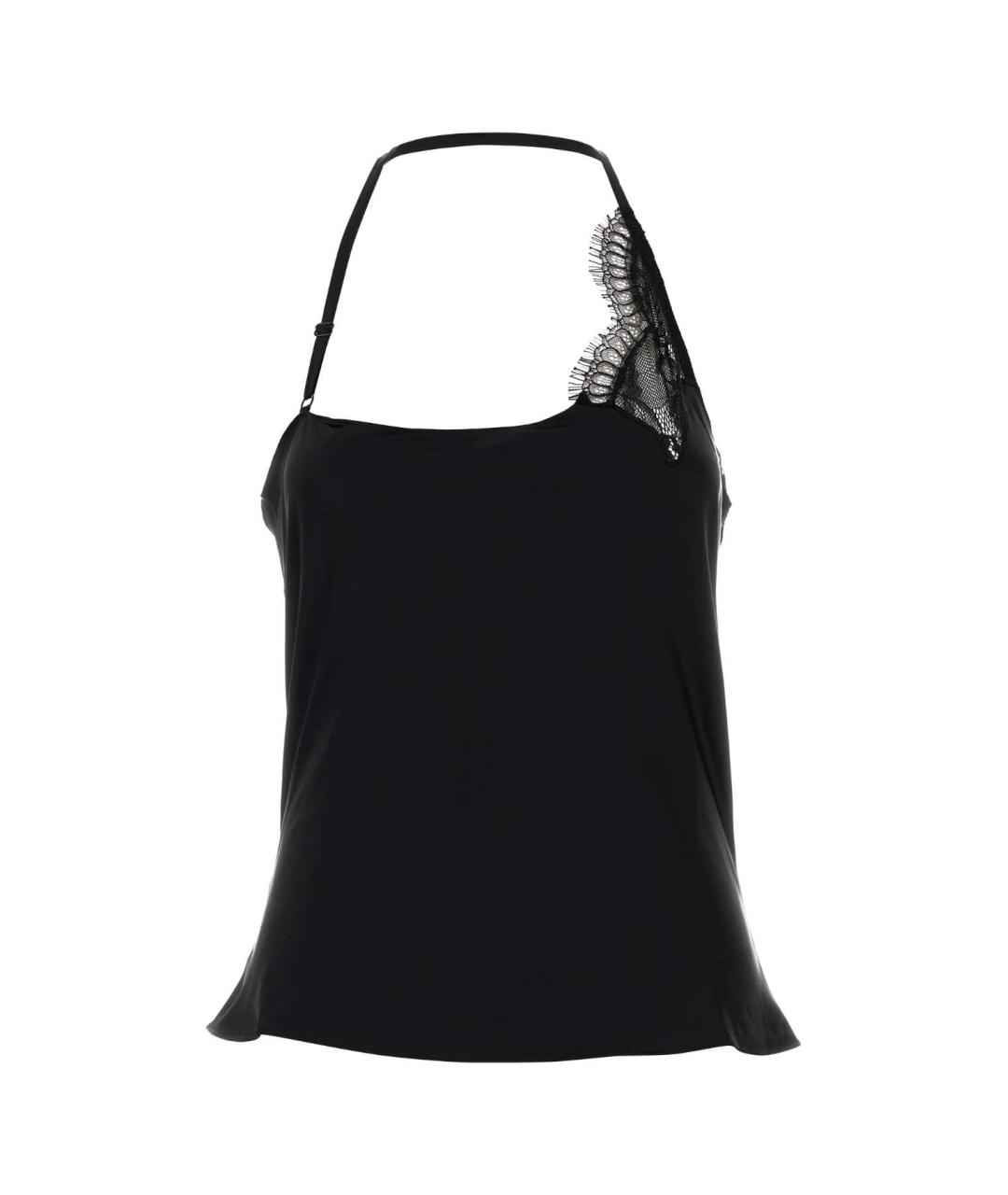 COURREGES Черная вискозная майка, фото 1