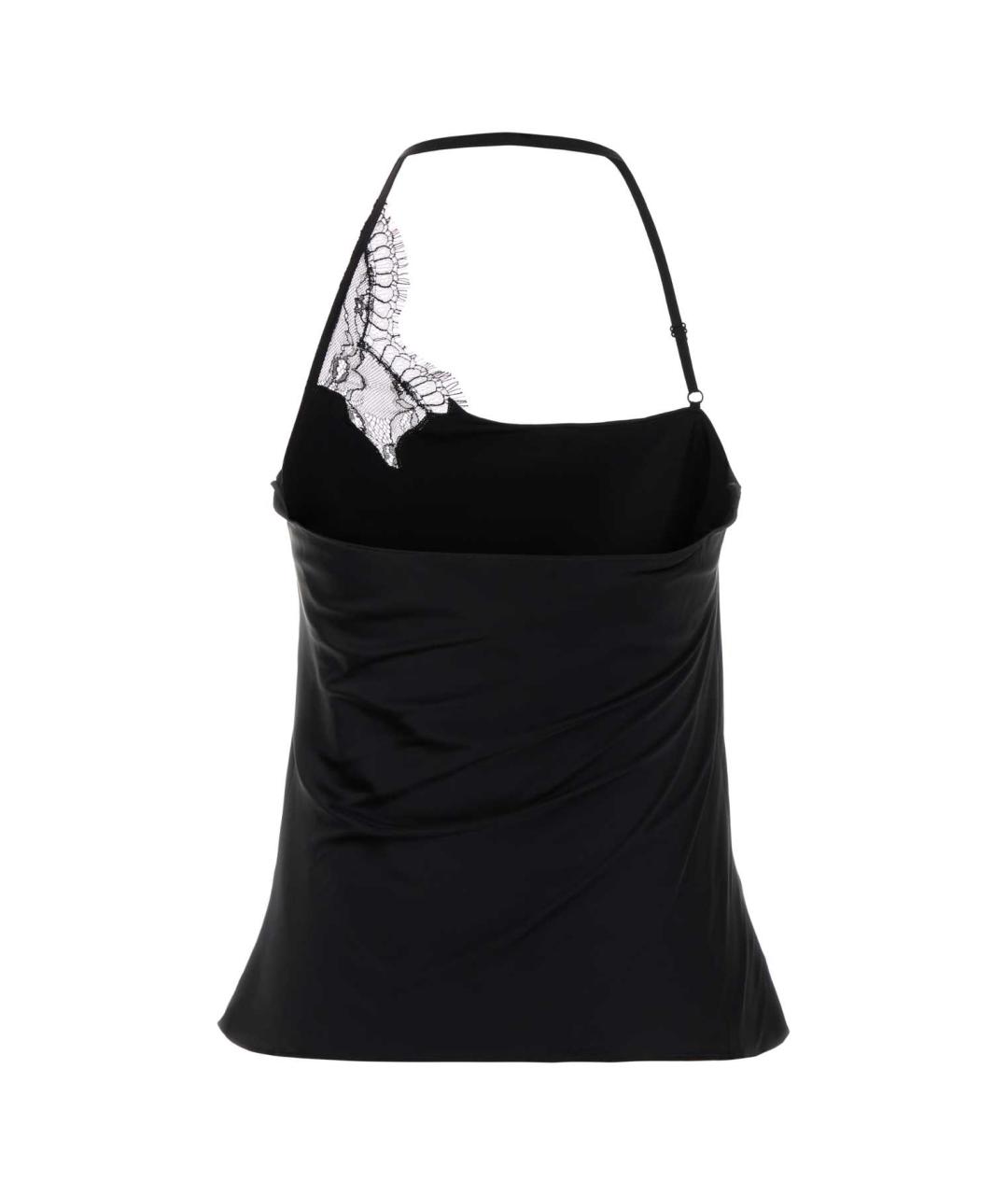 COURREGES Черная вискозная майка, фото 2