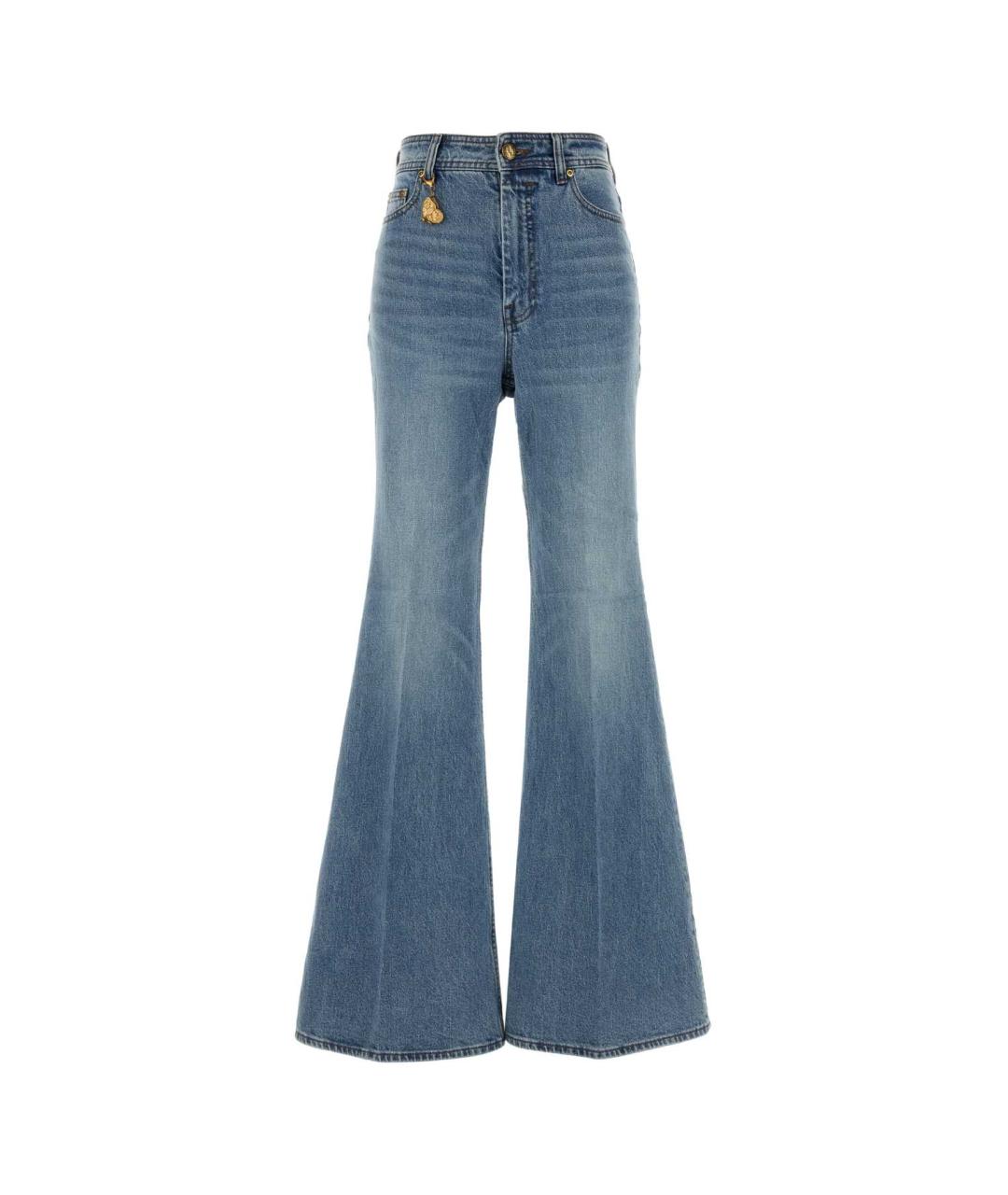 ZIMMERMANN Голубые хлопковые прямые джинсы, фото 1