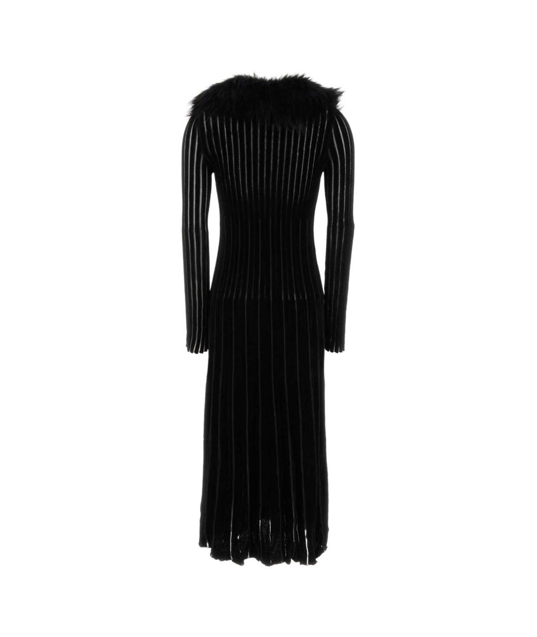 BLUMARINE Черное вискозное коктейльное платье, фото 2