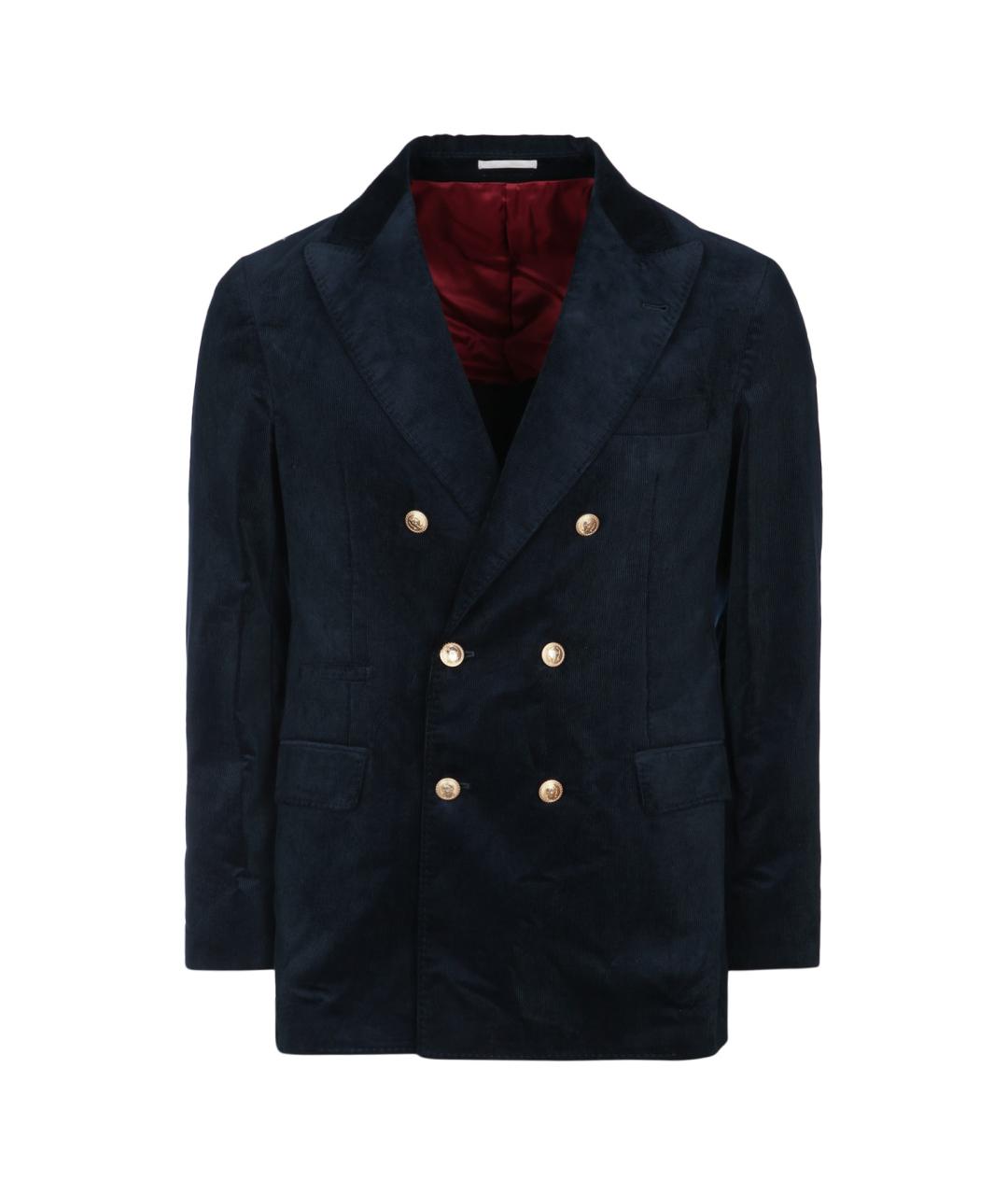 BRUNELLO CUCINELLI Синяя хлопковая куртка, фото 1