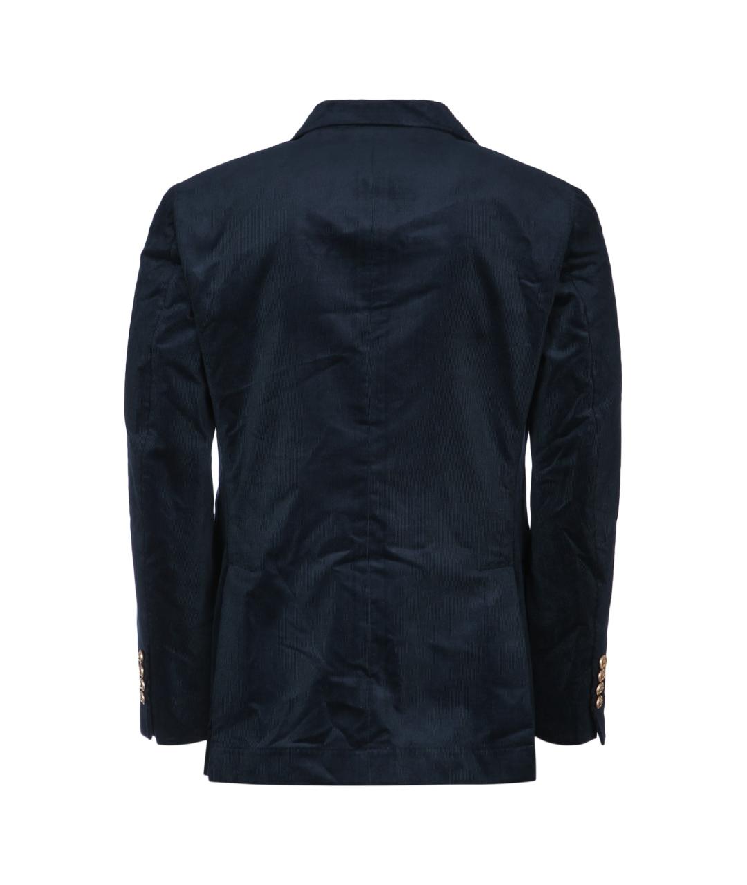 BRUNELLO CUCINELLI Синяя хлопковая куртка, фото 2