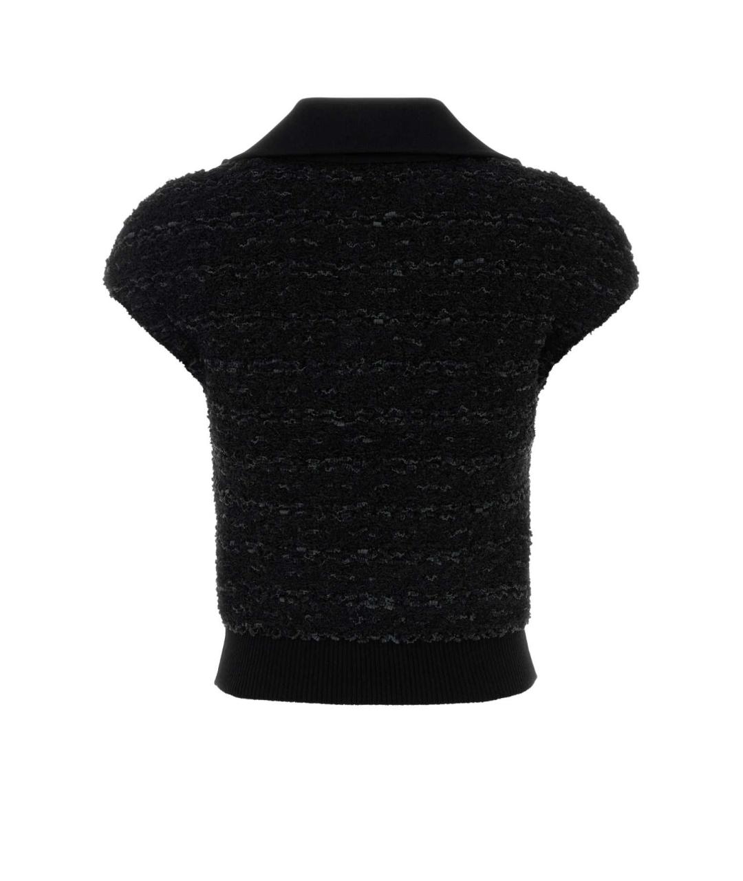 BALMAIN Черный вискозный джемпер / свитер, фото 2