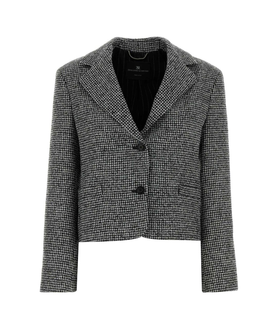 ERMANNO SCERVINO Серый шерстяной жакет/пиджак, фото 1