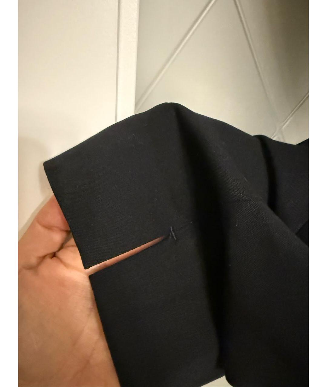 POLO RALPH LAUREN Черные хлопко-эластановые прямые брюки, фото 4