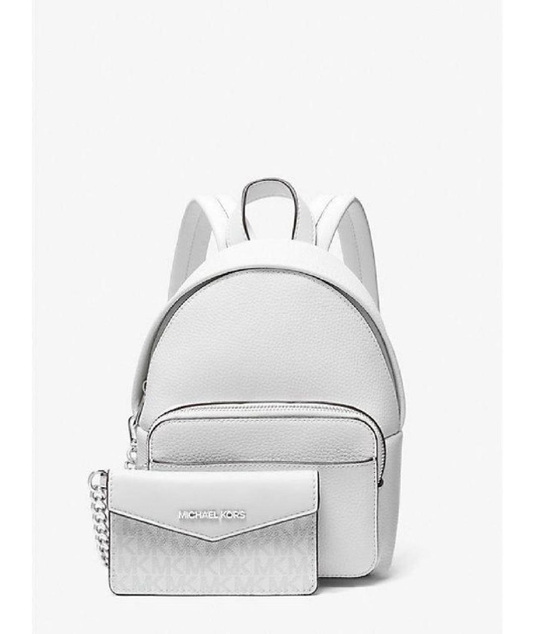 MICHAEL KORS Белый кожаный рюкзак, фото 9