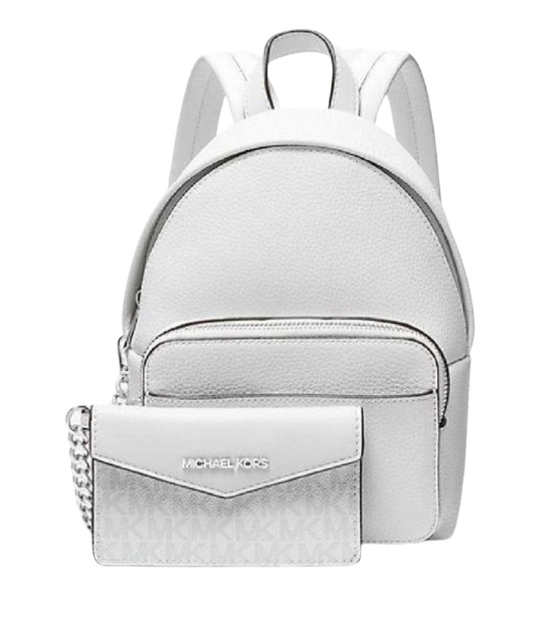 MICHAEL KORS Белый кожаный рюкзак, фото 1