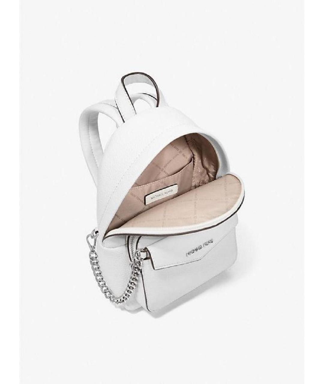 MICHAEL KORS Белый кожаный рюкзак, фото 4