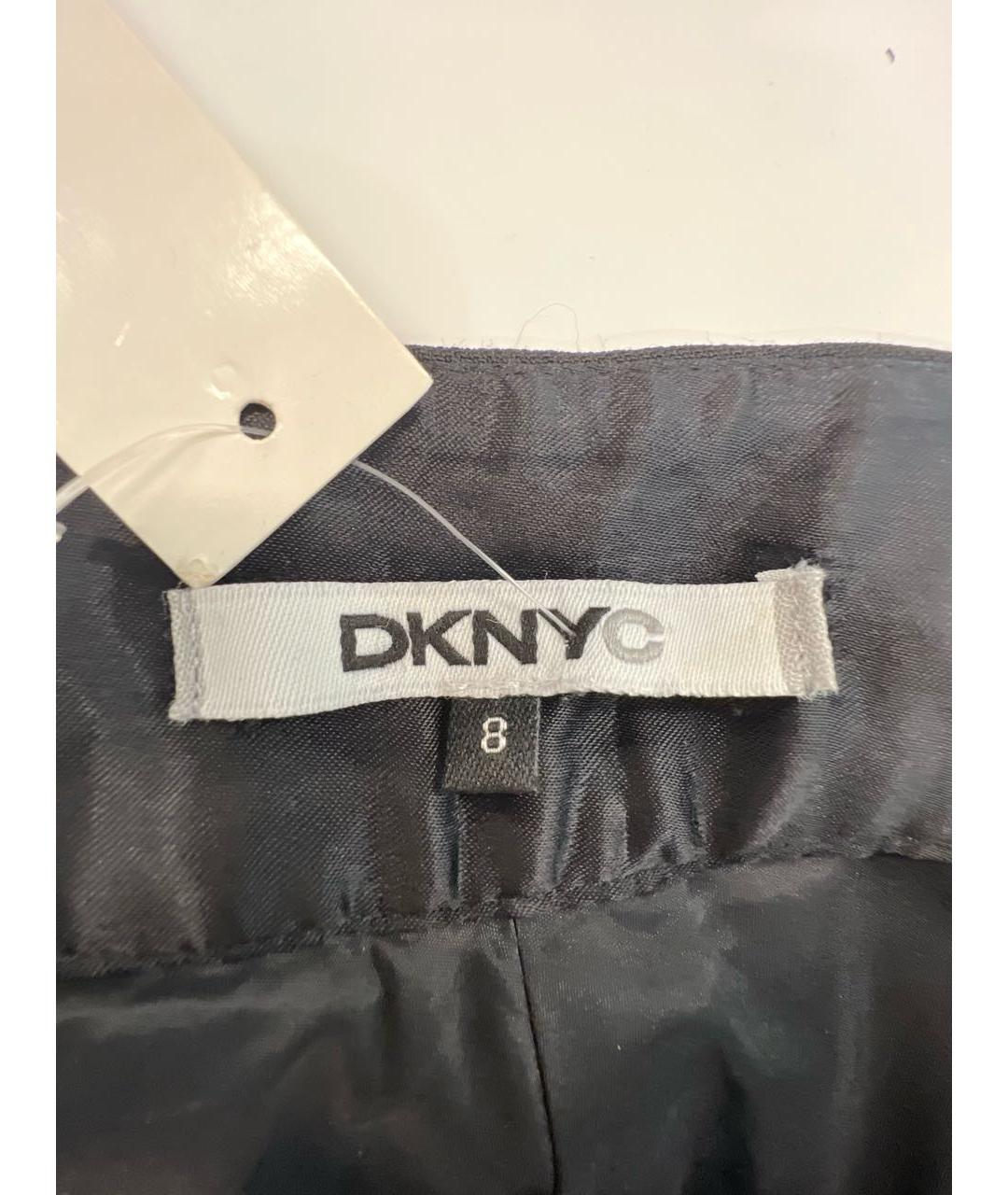 DKNY Черные шерстяные прямые брюки, фото 5