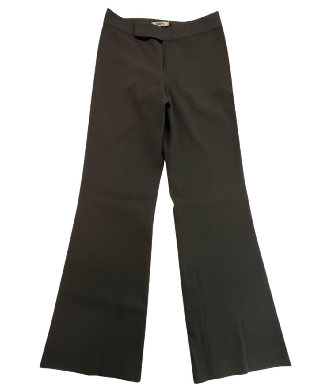 DKNY Черные шерстяные прямые брюки, фото 1