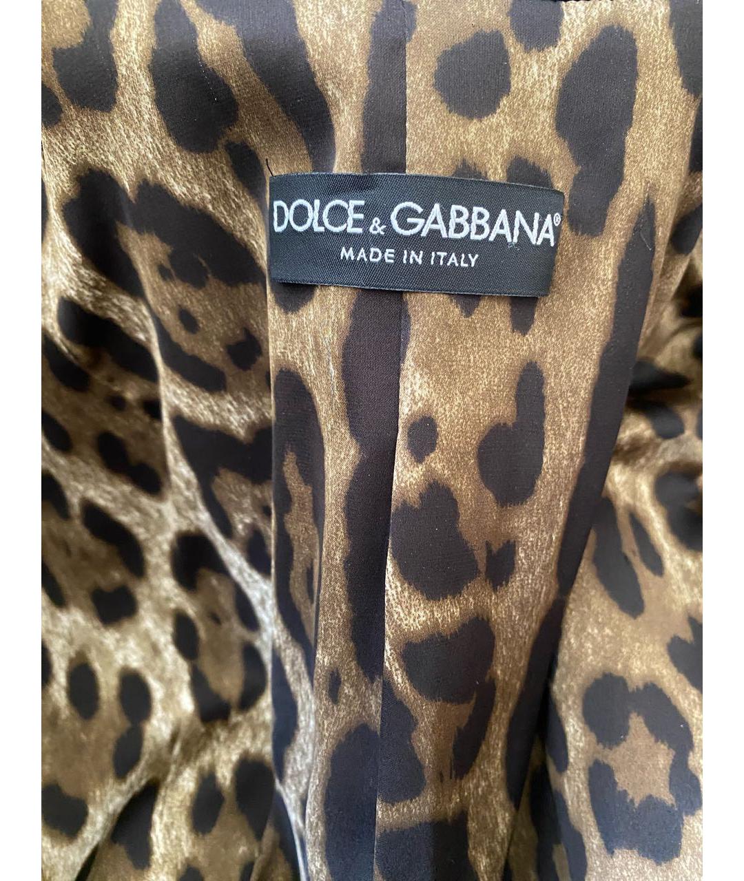 DOLCE&GABBANA Черное шерстяное пальто, фото 8