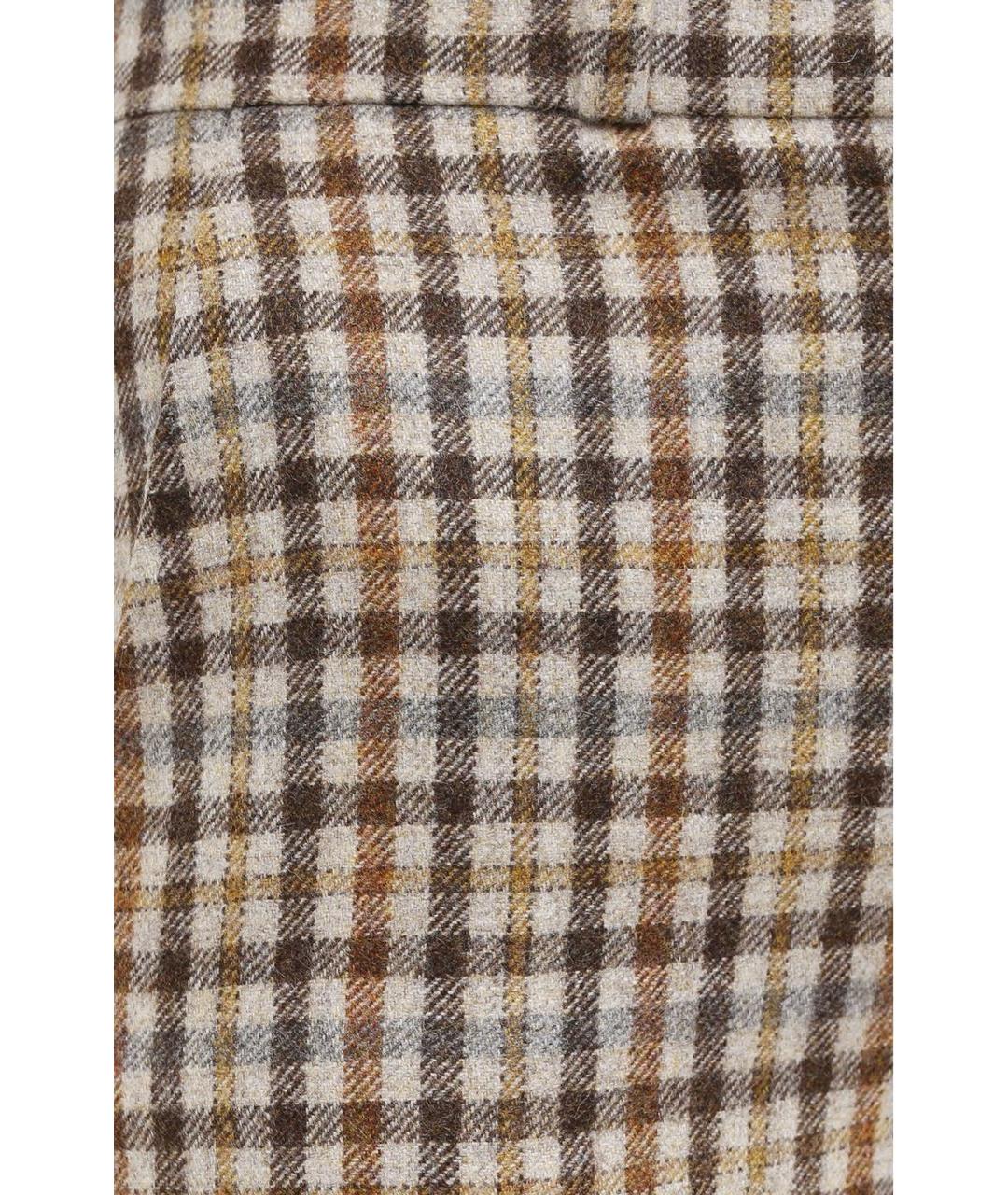 LORO PIANA Бежевые кашемировые прямые брюки, фото 4