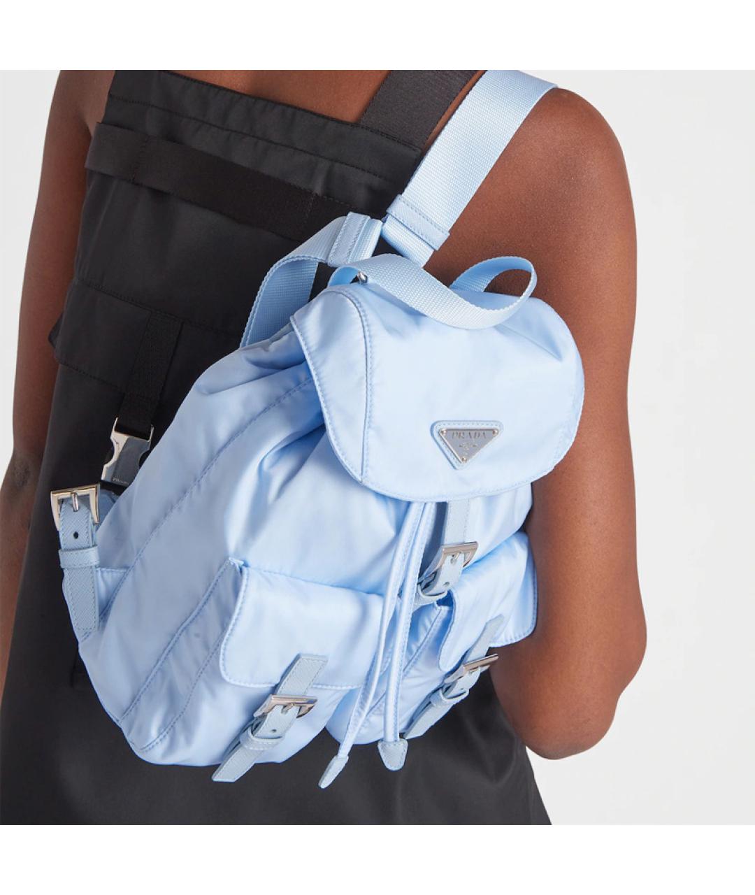 PRADA Голубой рюкзак, фото 4