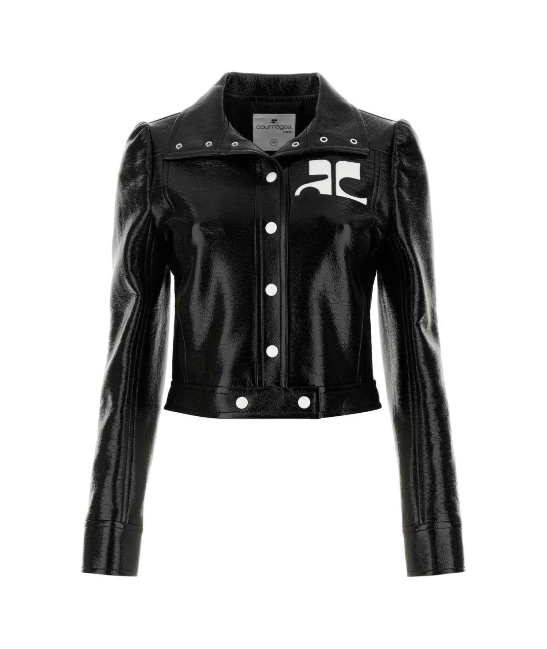 COURREGES Черная хлопковая куртка, фото 1