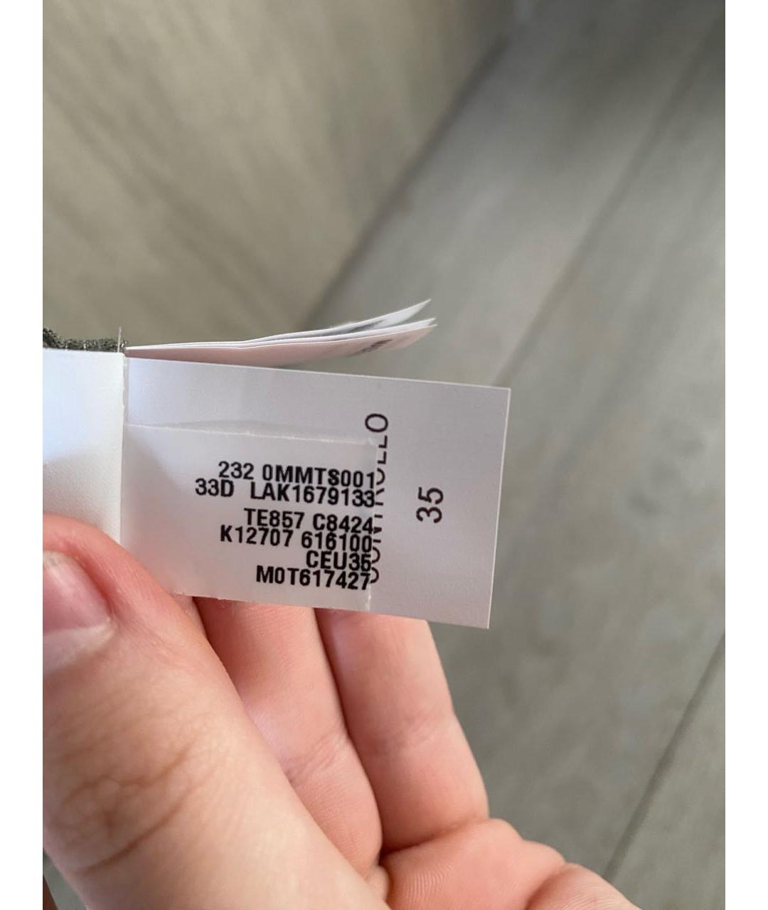 BRUNELLO CUCINELLI Хаки хлопковая футболка, фото 6