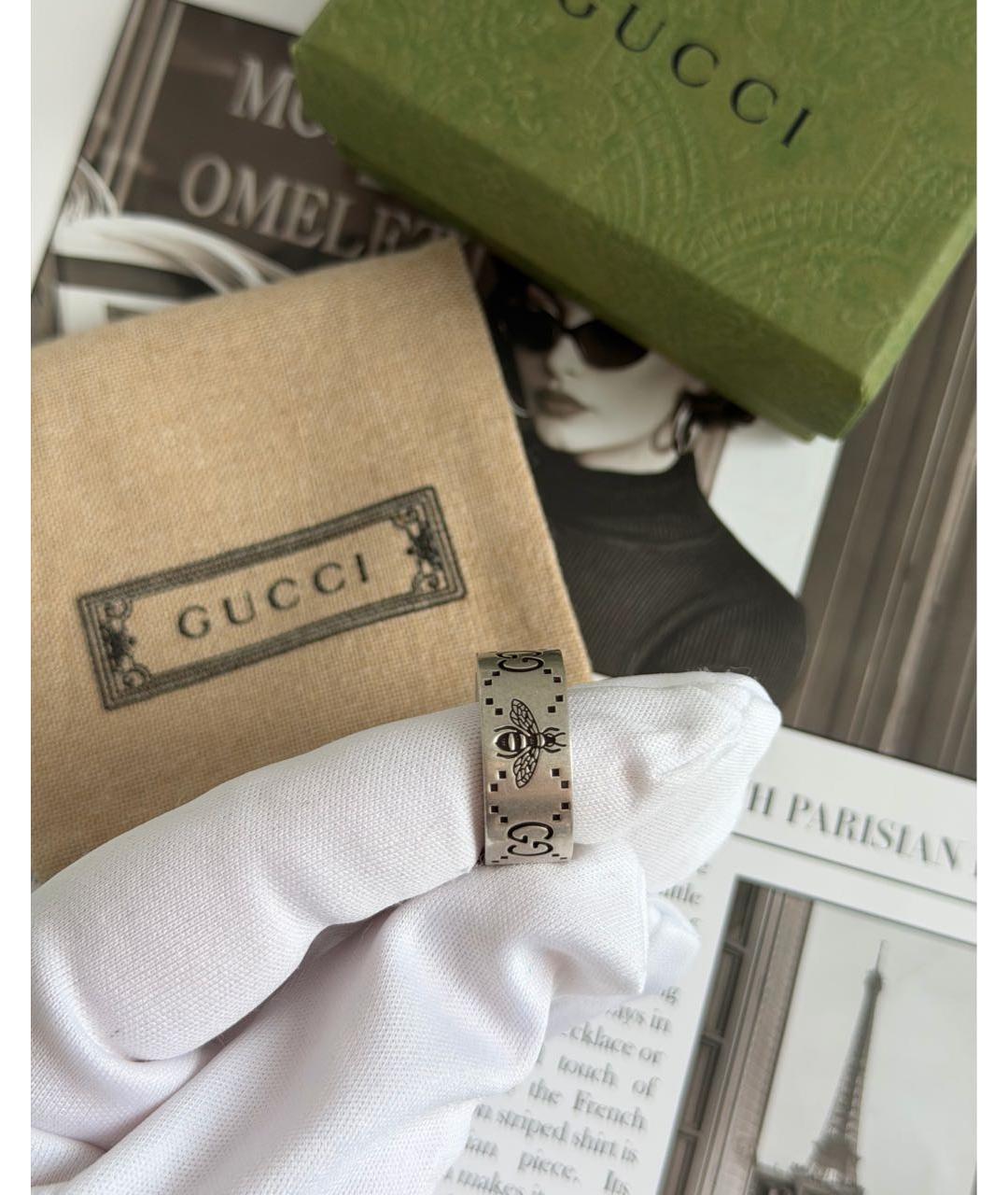 GUCCI Серебряное серебряное кольцо, фото 6