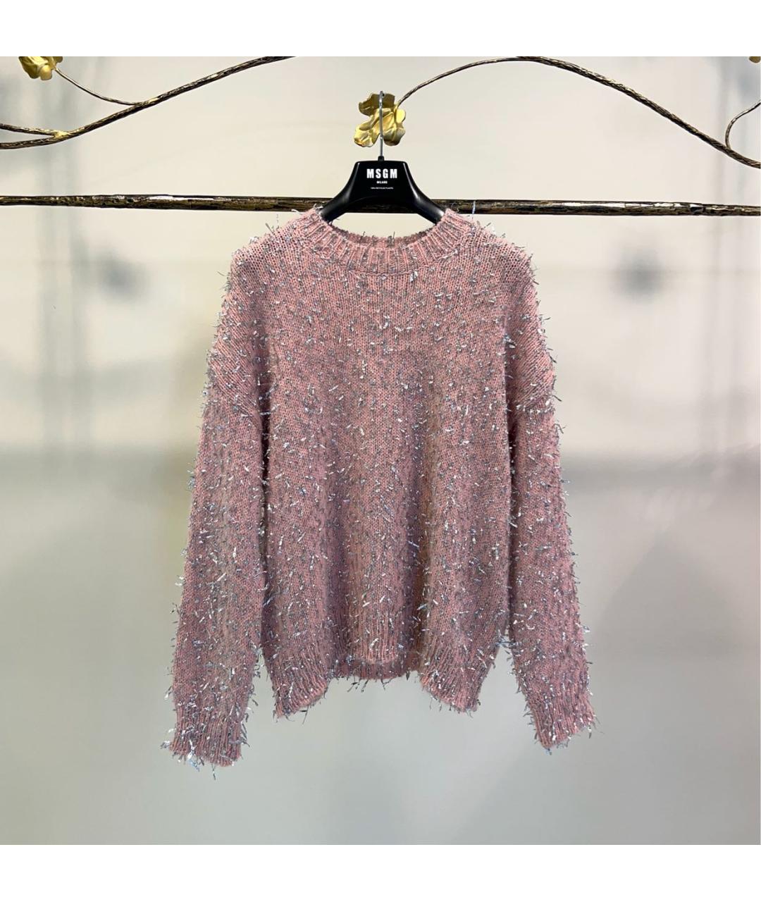MSGM Розовый полиамидовый джемпер / свитер, фото 7