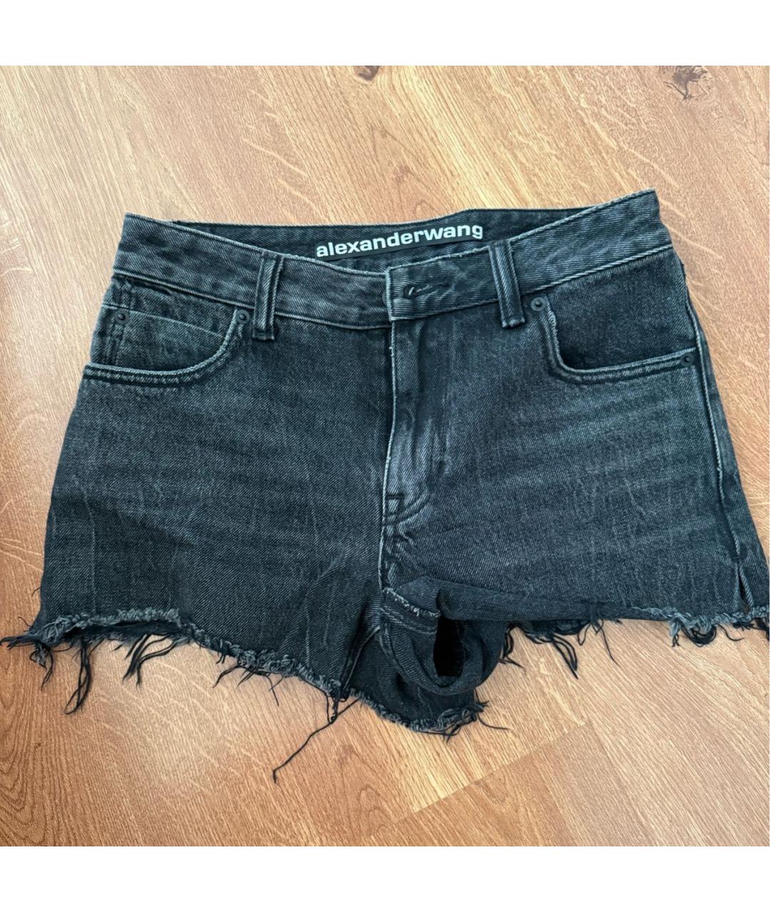 ALEXANDER WANG Черные деним шорты, фото 4