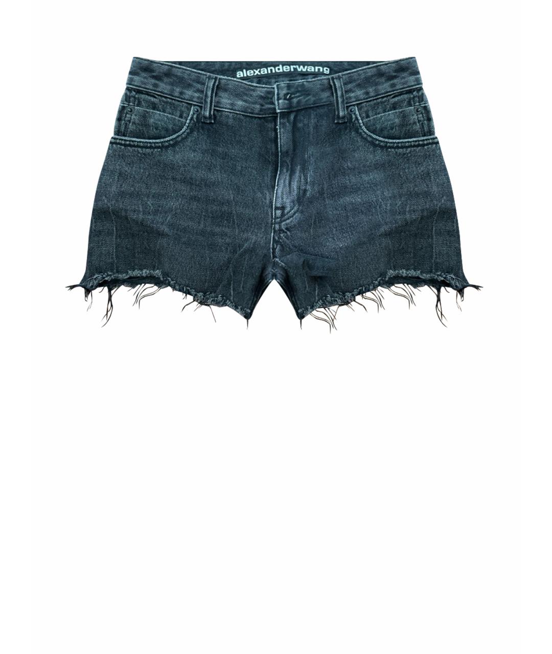 ALEXANDER WANG Черные деним шорты, фото 1