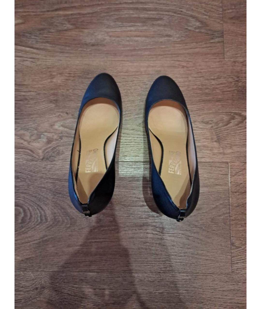 FERRAGAMO Черные кожаные туфли, фото 3