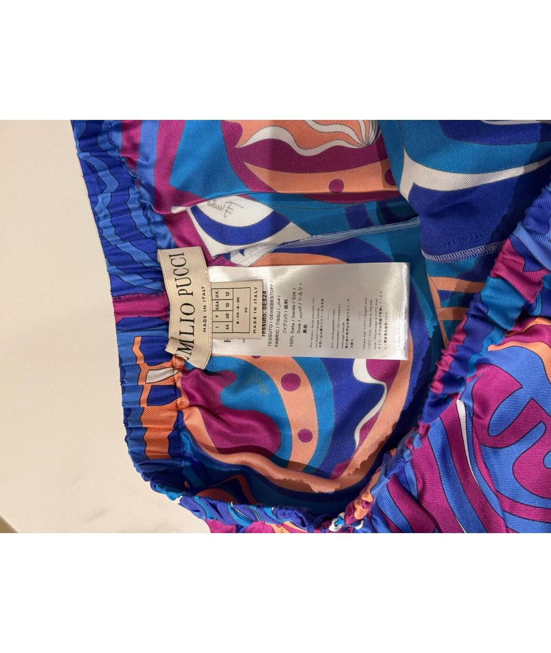 EMILIO PUCCI Мульти шелковые шорты, фото 3
