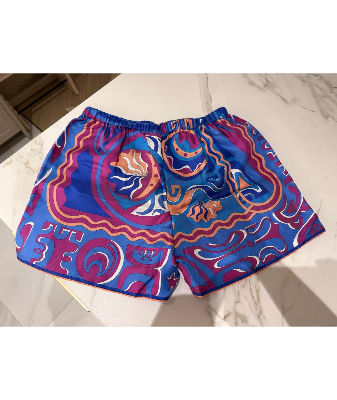 EMILIO PUCCI Мульти шелковые шорты, фото 2