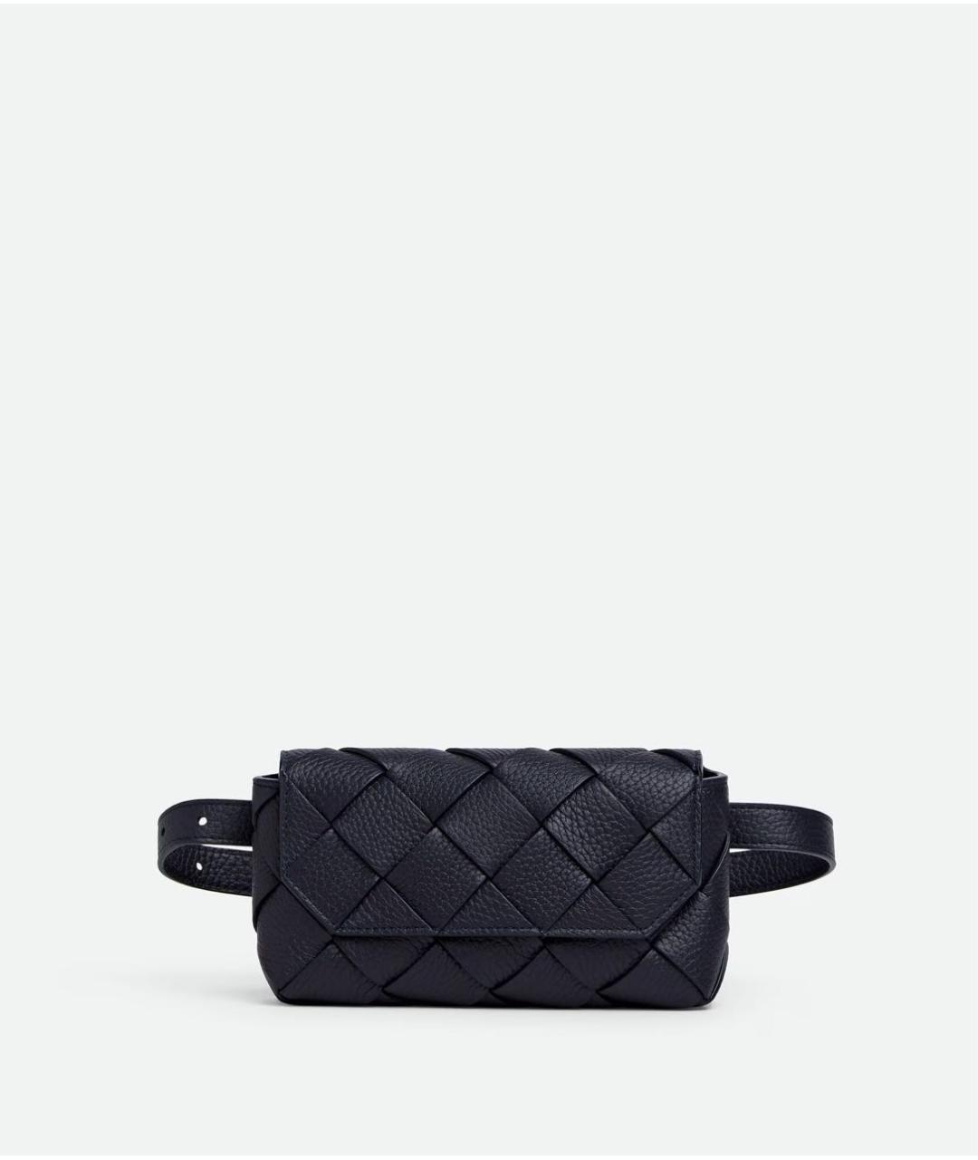BOTTEGA VENETA Черная кожаная сумка на плечо, фото 6