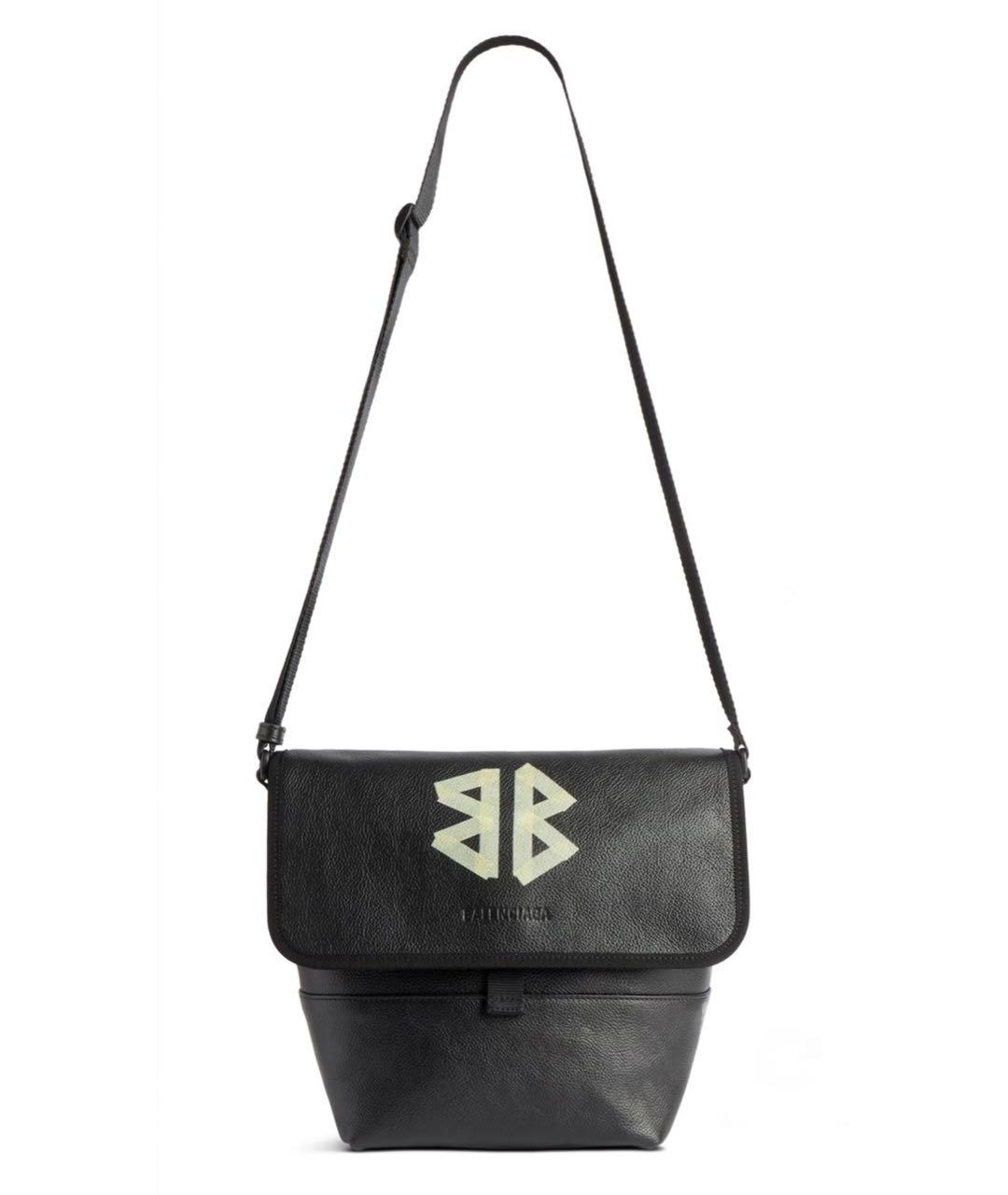 BALENCIAGA Черная кожаная сумка на плечо, фото 9