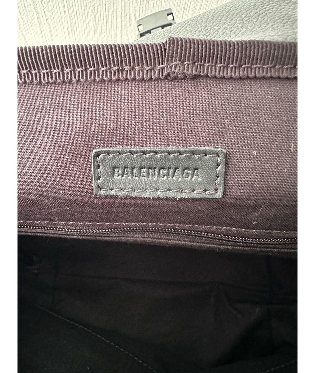 BALENCIAGA Черная кожаная сумка на плечо, фото 8