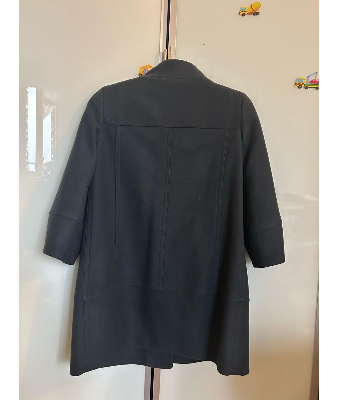 BURBERRY Темно-синее шерстяное пальто, фото 2