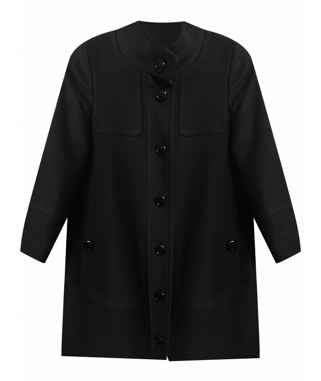 BURBERRY Темно-синее шерстяное пальто, фото 1