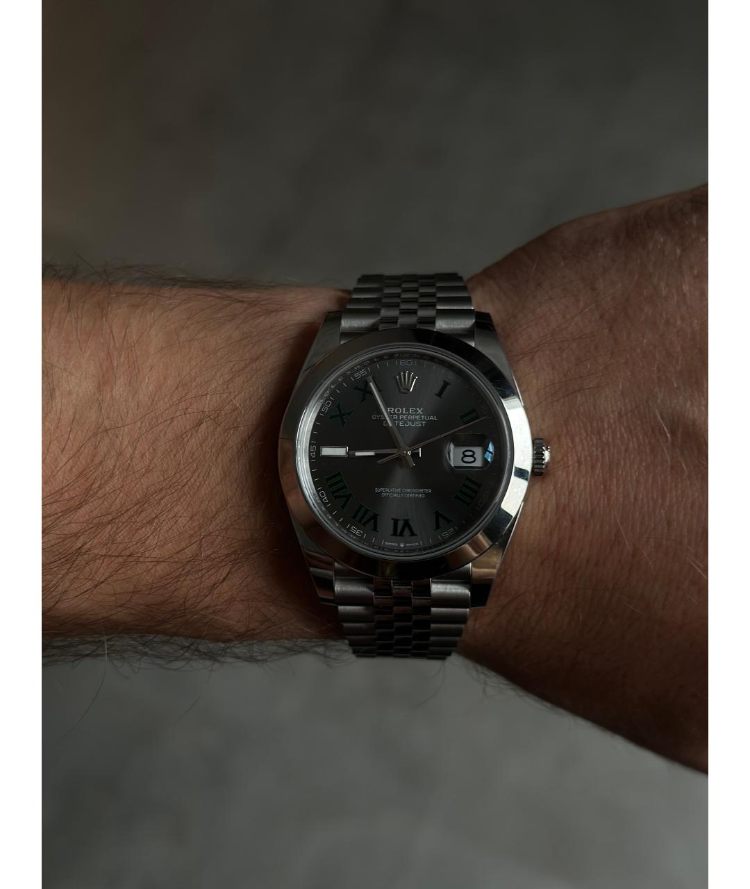 ROLEX Серебряные часы, фото 5